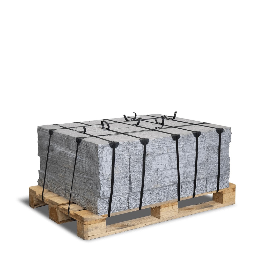 Galamio Granit Randsteine Gespalten Gesägt 40 x 20 x 10 cm 900 kg