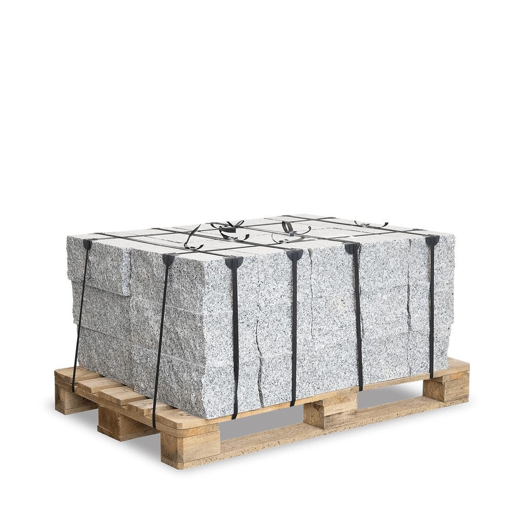 Galamio Granit Randsteine Gespalten Gesägt 40 x 20 x 15 cm 1000 kg