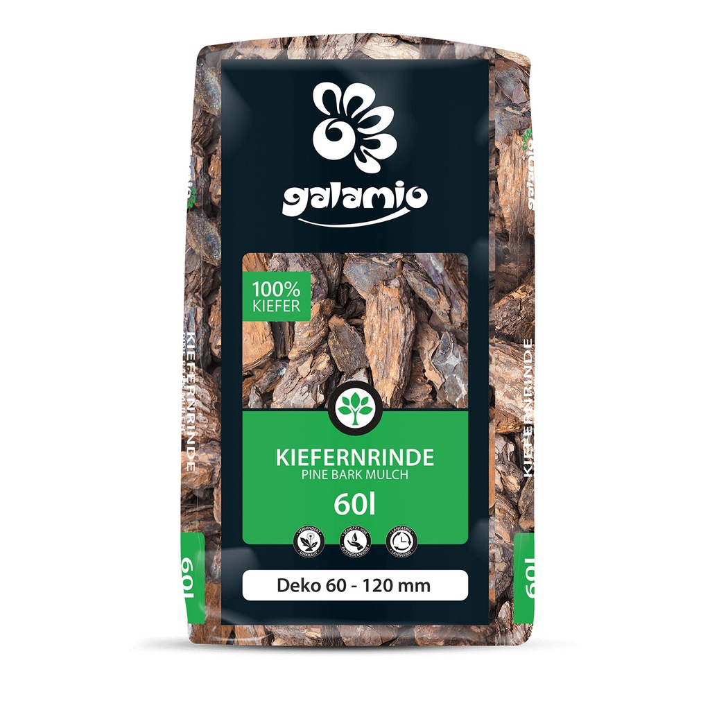 Galamio Kiefernrinde Deko 60 - 120 mm 60 l