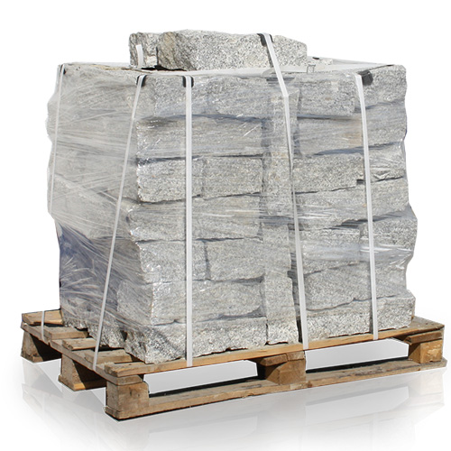 Galamio Granit Randsteine Gespalten 40 x 20 x 10 cm 1000 kg
