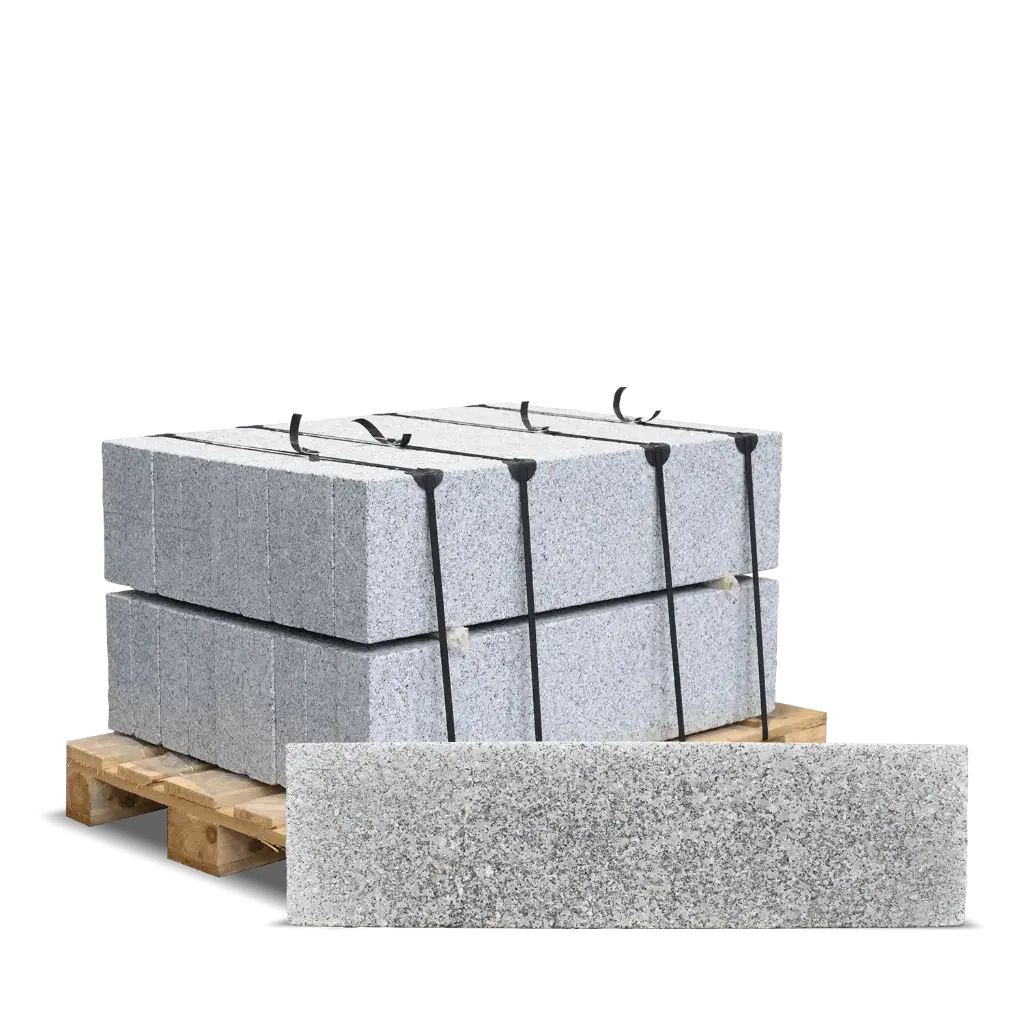 Galamio Granit Rasenkante Gesägt Kugelgestrahlt 100 x 25 x 8 cm 1 stk