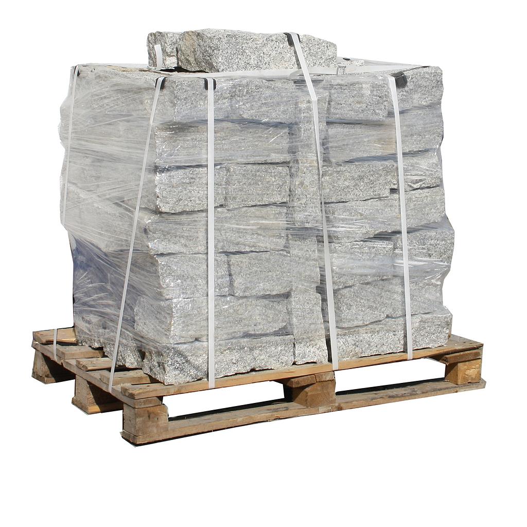 Galamio Granit Randsteine Gespalten 40 x 20 x 15 cm 1000 kg