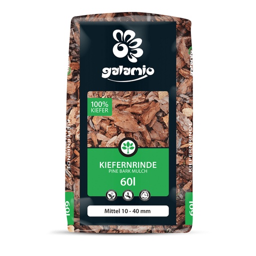 [MUB60] Galamio Kiefernrinde Mittel 10 - 40 mm 60 l