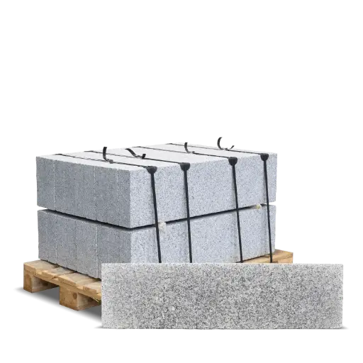 [GRA01] Galamio Granit Rasenkante Gesägt Kugelgestrahlt 100 x 25 x 8 cm 1 stk